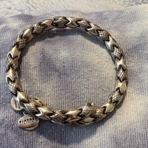 EUC Alex and Ani Vintage 66 Snake Silver Bracelet